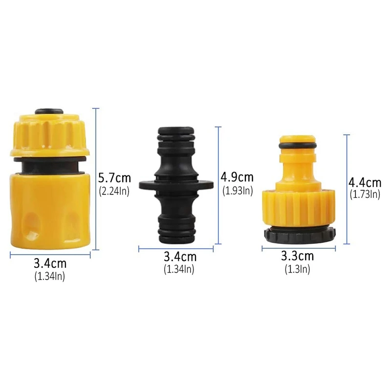 20 Pcs Garden Hose Connector Set, Connector Hose End Connector Double Hose Connectors Extender Hose Quick Connectors