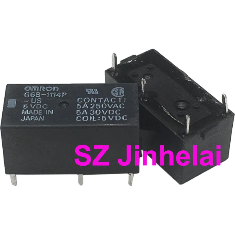 10pcs Authentic Original OMRON G6B-1114P-US DC5V DC12V G6B-1114P-FD-US G6B-1114P-FD-US-P6B DC24V Relay 5VDC  12VDC  24VDC реле