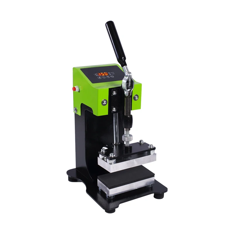 

Manual Mini Rosin Press Machine 2.3*4.7inch Heating Pressing Plates Herb Wax Concentrate Oil Extracting Tool AP1903 Green Color