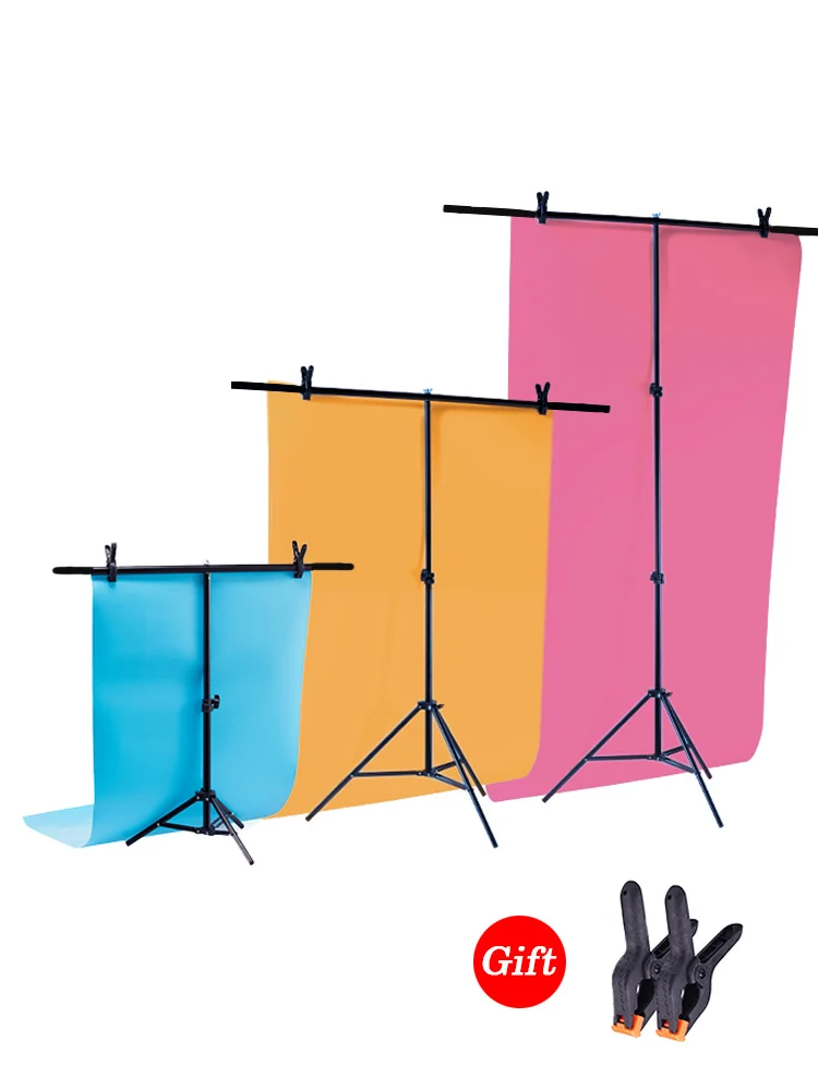 

Photography Backdrops Stand Photo Studio Accessories PVC Shoot T-type Bracket Background Cloth Photograph Camera Fotografia