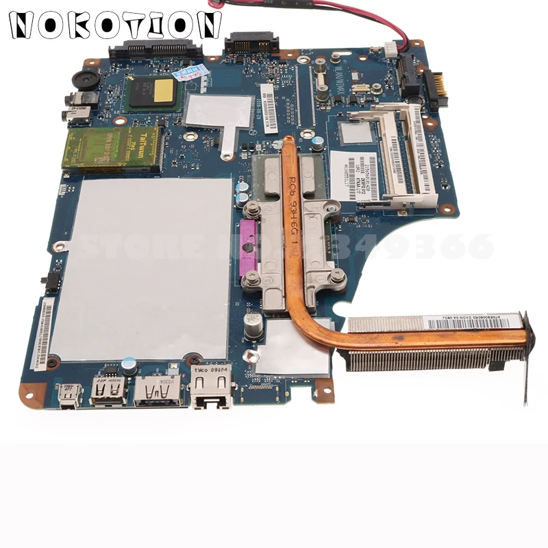 NOKOTION K000068850 KTKAA LA-4571P For TOSHIBA A350 Motherboard GM965 free cpu+Heatsink Instead Of LA-4581P A350D A355D