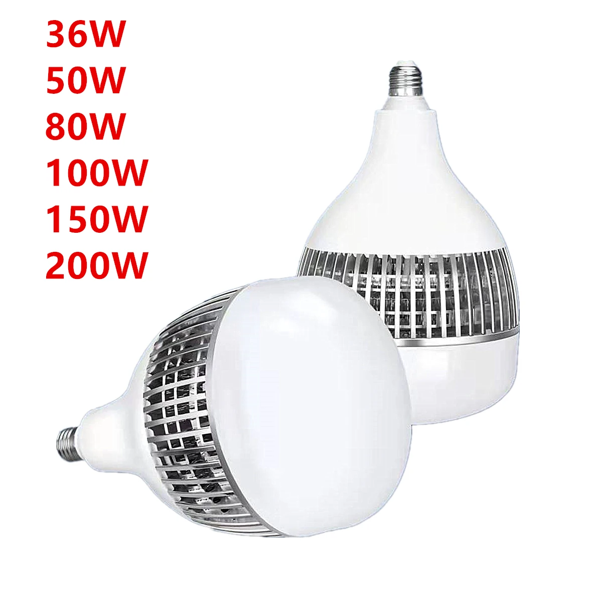 

50W 80W 100W 150W 200W Led Bulb 220v Lampara E26 E27 E39 E40 Led Light Bulbs High Power Lighting For Home Industrial Garage Lamp