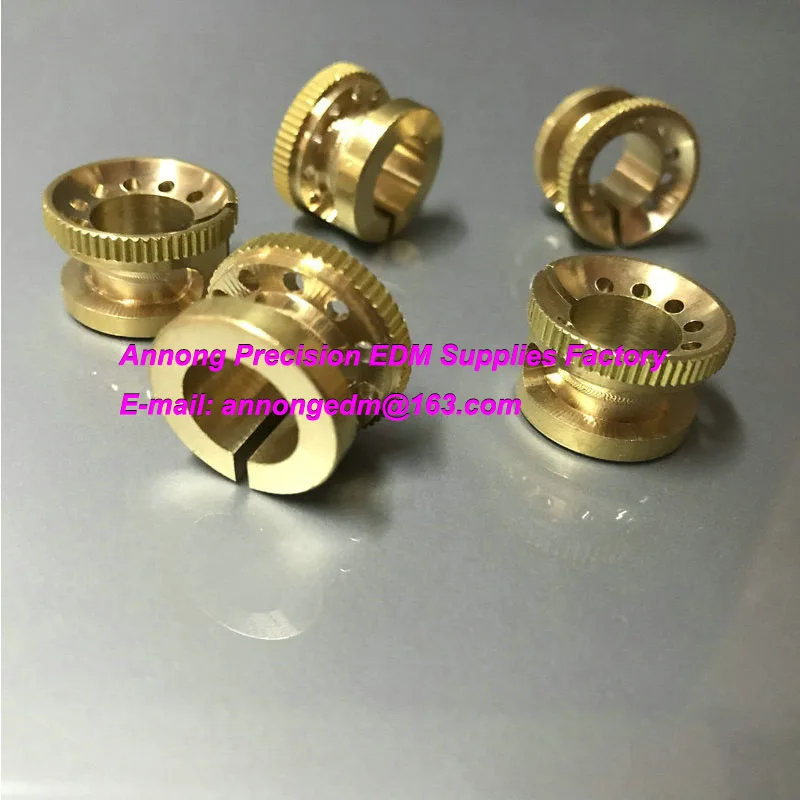 （10 Pieces）WEDM Machine Parts Brass Water Stopper Nozzle Bottom20*Top23*Height13*Hole12mm for CNC Machine