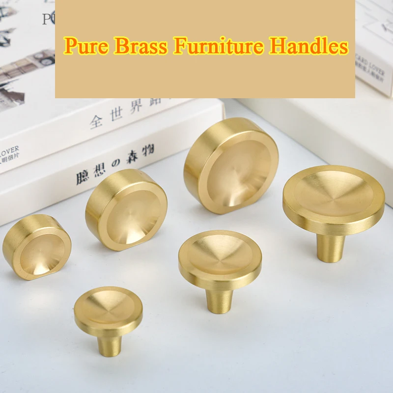 

New Arrival 10PCS European Brass Cabinet Pulls Furniture Handles Cupboard Wardrobe Drawer Kitchen Cabinet Pulls Handles & Knobs