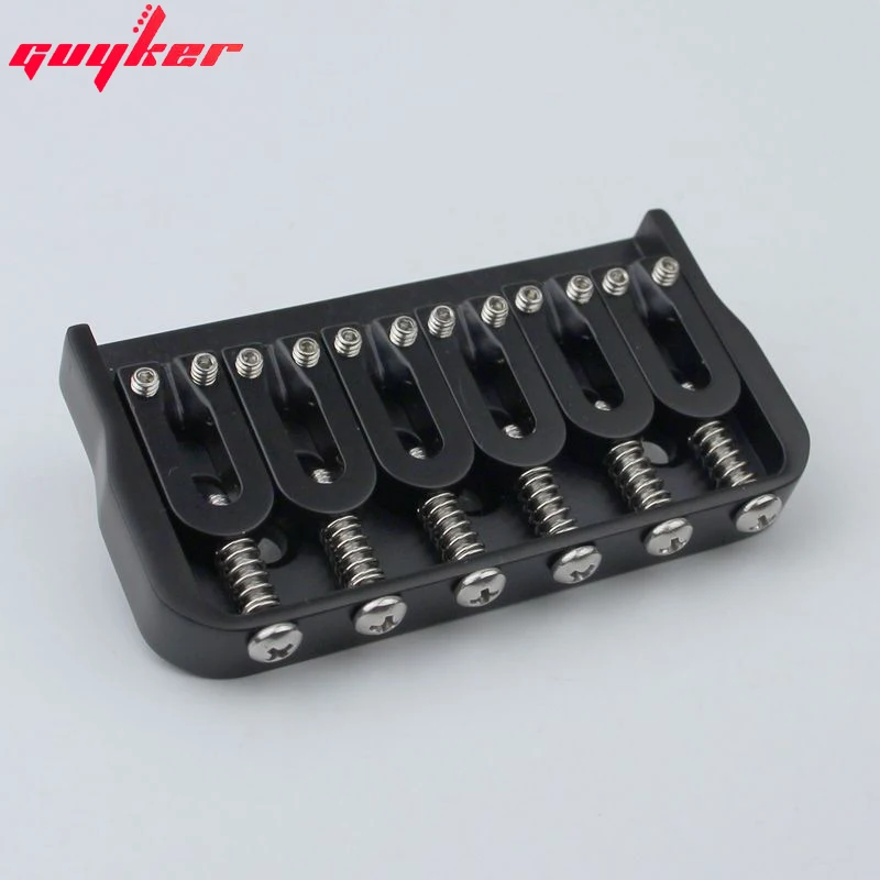 6 String Fixed Electric Guitar Bridge Black