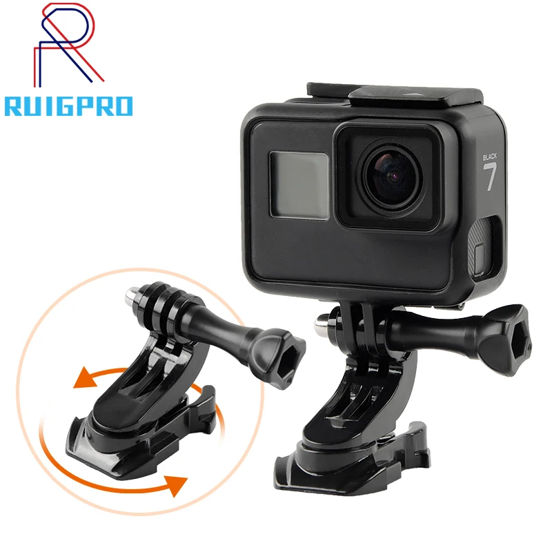 

360 Degree Rotate J-Hook Buckle Base Vertical Surface Mount Adapter for GoPro Hero 10 9 8 7 6 5 Xiaomi Yi Sjcam Sj4000 Accessory