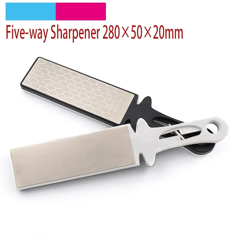 1pcs Multifunction 400/1000 Grit Knife Sharpener Stone Double Side Diamond/Ceramic Whetstone Grindstone Sharpening Abrasive Tool