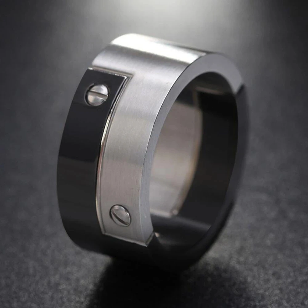 Stainless Steel Ring for Men Unique Design Fashion Titanium Steel Men Ring Gift & Jewelry