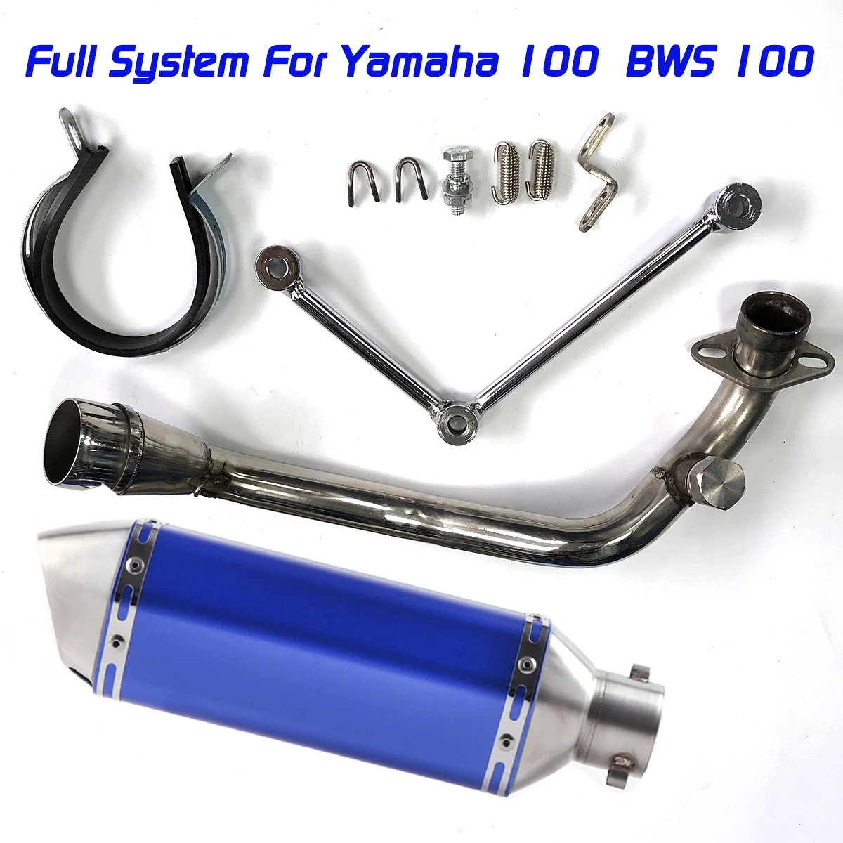 Motorcycle Exhaust For Yamaha 100 Engine Bws100 Bws 100 Exhaust Tiger 900 Rally Pro Nmax 125 Sr400 Hornet 600 Mt 125 Echapement