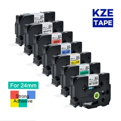 Compatible Brother label tape 24mm Strong Adhesive Multicolor tze tape for P-touch Brother printer Tze-S251 tze-s251 tzes251