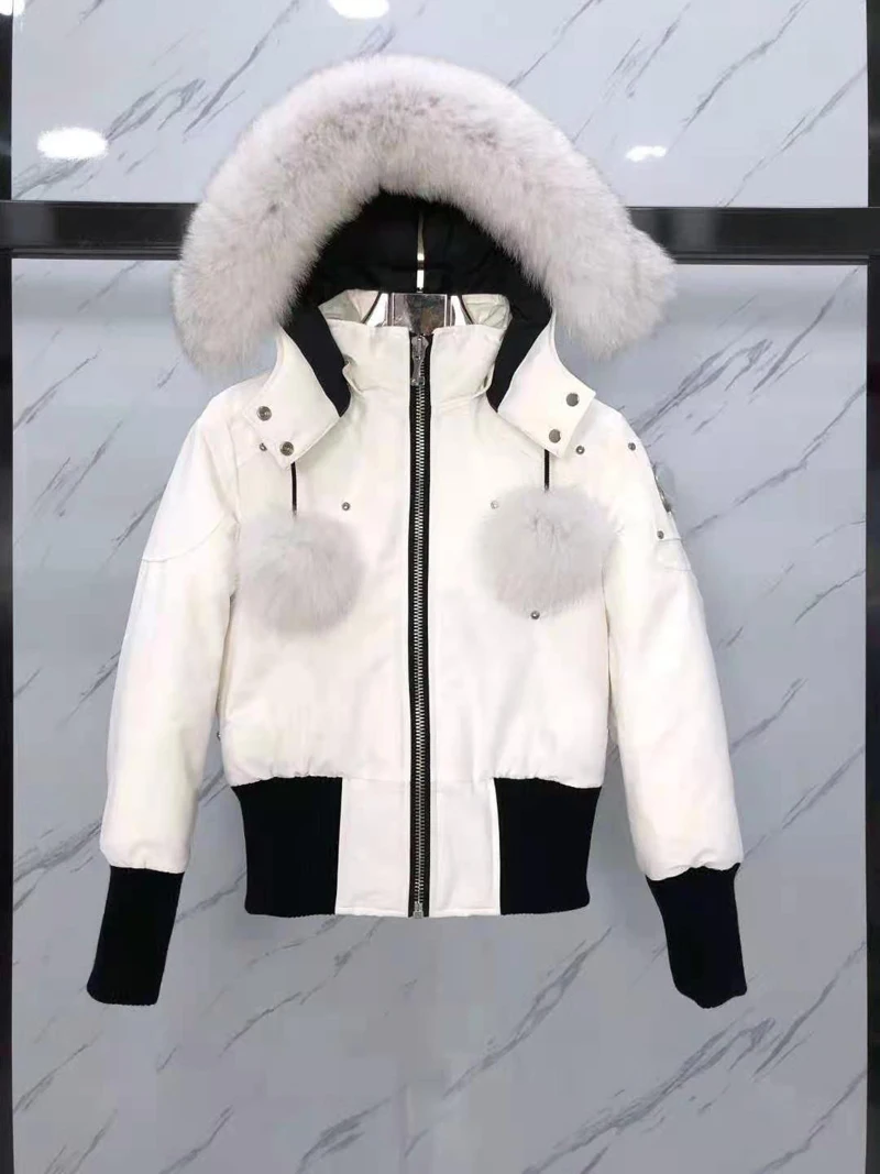 Imagem -02 - Jaqueta Real Fox Fur Ball Parka Down para Mulheres Cabolsa Grosso Curto e Longo à Prova de Vento Moda ao ar Livre Inverno ms Knukerles Debbie