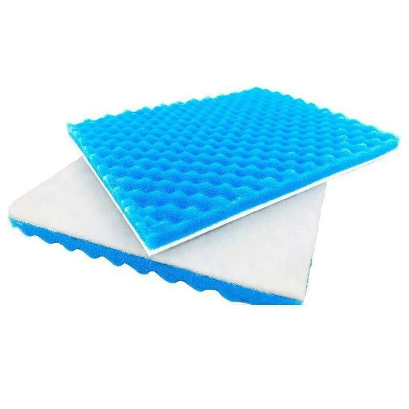 Blue and White 50cmx11cmx2cm Filtration Foam Aquarium Fish Tank Biochemical Filter Sponge Pad Skimmer Sponge Supply Tank