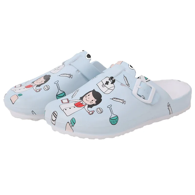 Medical Shoes EVA Non-slip Laboratory Doctor Clogs Non-slip Nurse Clogs Surgical Shoes Casual Beach Womens Work Slippers