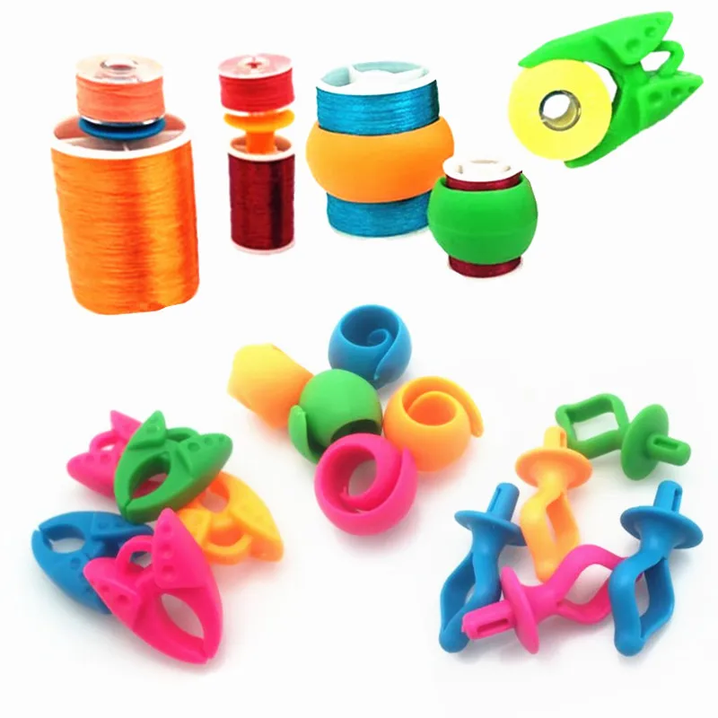 5Pcs Sewing Accessories Bobbin Holders Clamps Thread Spool Holders Thread Spool Huggers Keep Thread Spools From Unwinding Peels