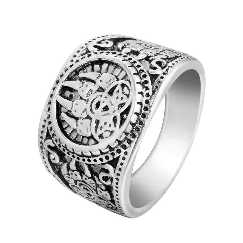 Slavic Kolovrat Symbol Norse Valknut Compass Amulet Viking Ring For Women Men Wicca Witchcraft