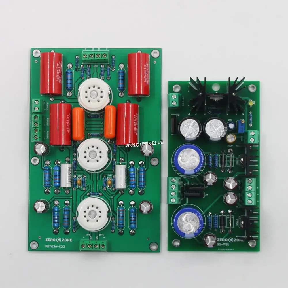 

Плата предусилителя стереолампы Hifi PRT03A на схеме C22 с платой питания DC280V