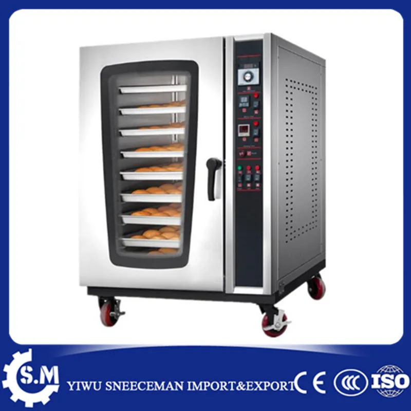 16trays hot air oven Food oven Baking equipment in bakery  electric Rotary Ovens to improve bread quality