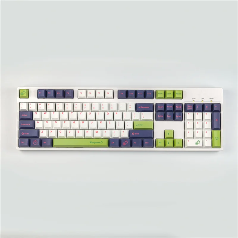 Gepersonaliseerde Mangosteentheme 129 Toetsen Cherry Profiel Sublimatie Pbt Keycaps Voor Mechanische Toetsenbord