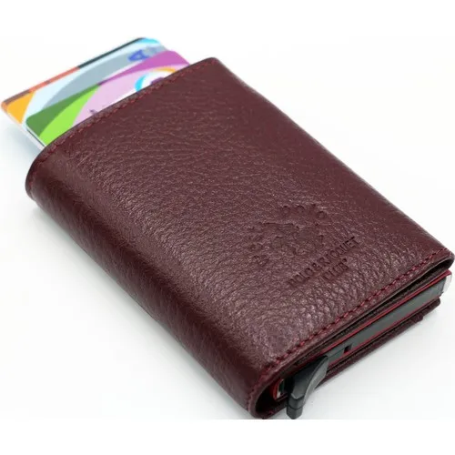 West Polo Clup Mechanismed Leather Wallet Card Wallet, Men 'S Wallet, Leather Wallet