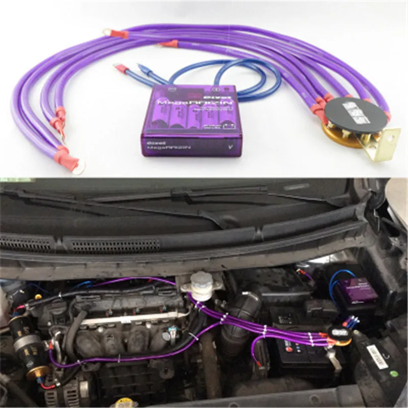 Car Fuel Saver Voltage Stabilizer the New Purple Pivor Mega-RAIZIN High Capacity System &Battery Performance Monitor