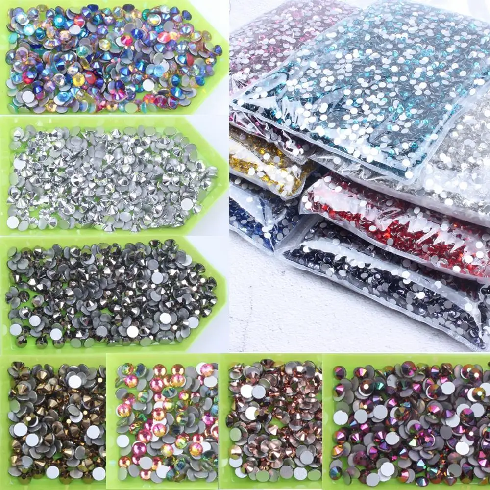 

Flatback Crystal AB Non hotfix Rhinestones SS4-SS30 Strass for Wedding Nails Art Decoration DIY 3D Jewelry Making