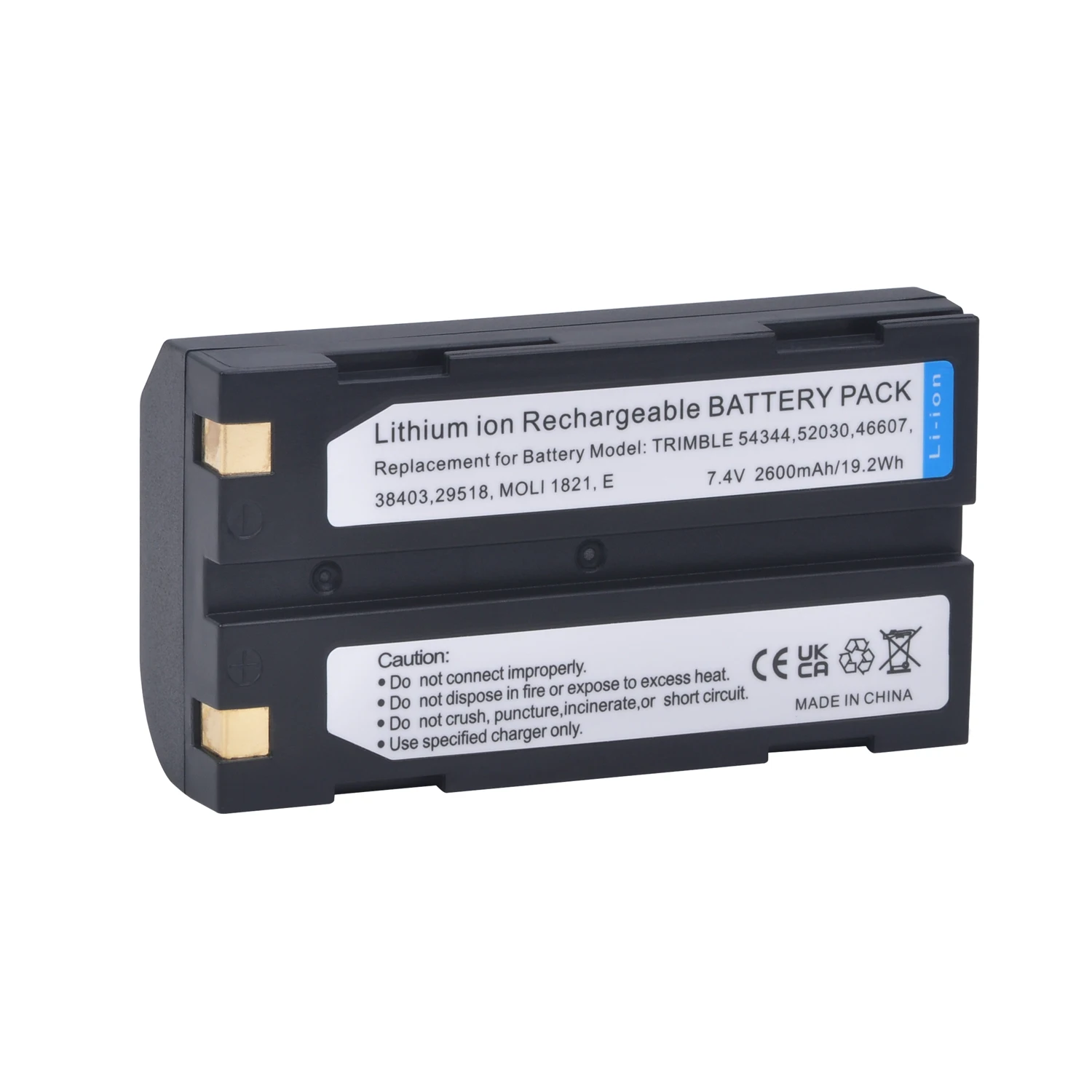 

2600mAh Rechargeable Battery for Pentax Ei-D-Li1 EI-D-BC1 Pentax EI-2000, Trimble 29518 46607 52030 54344 38403 5700 5800 R6 R7