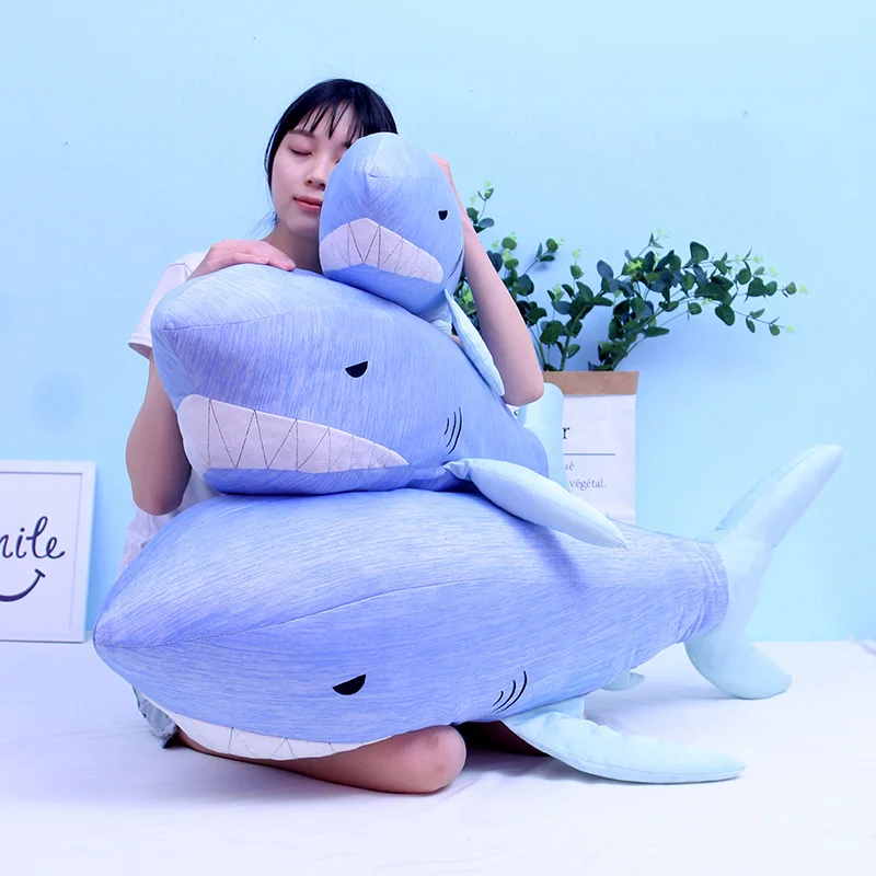 

13-120CM New Ferocious Shark Stuffed Animal Plush Toy Pillow Fish Series Toy Pillow Children's Shark Keychain Gift