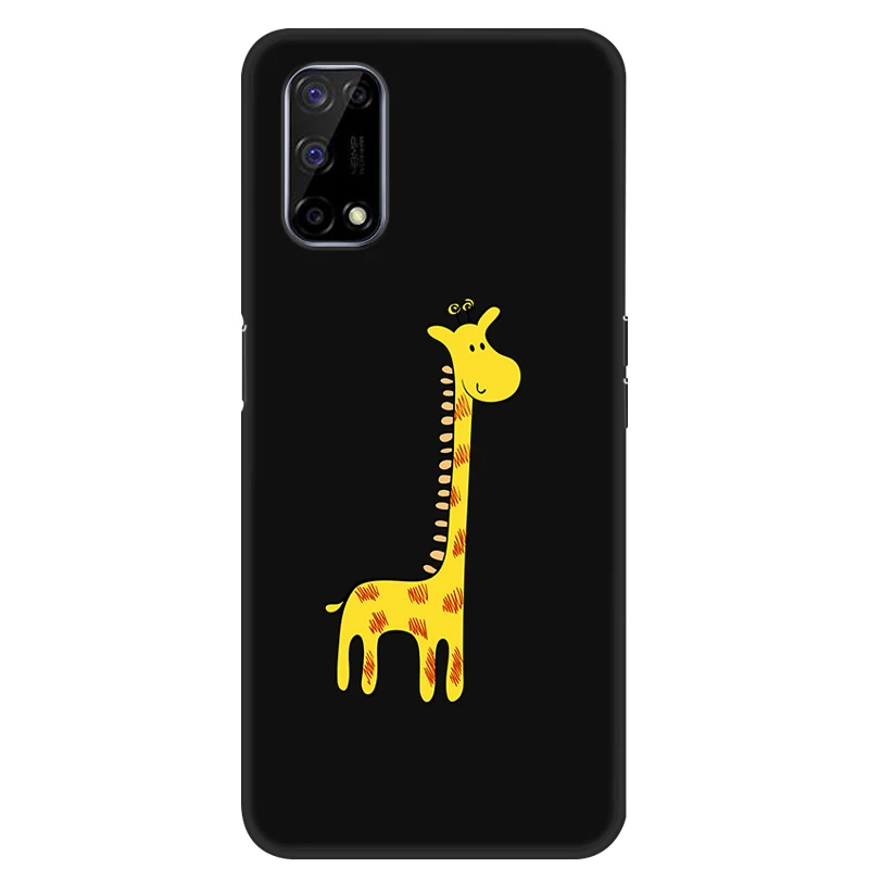 For Realme 8 5G 7 6 Pro Case Black Silicone Phone Cover For Realme 6S 7i RMX2193 RMX2103 Cases Back Soft TPU Hollowed Design