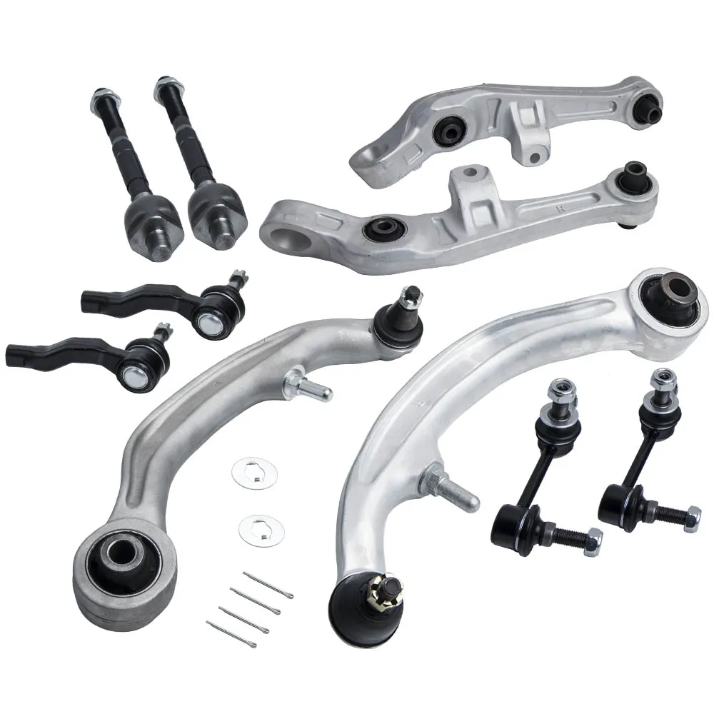 10 Pcs Front Lower Control Arm w/Stabilizer Sway Link for Nissan G35 350Z 03-09 5071700 CB30060, RK641595 RK641594 Suspension