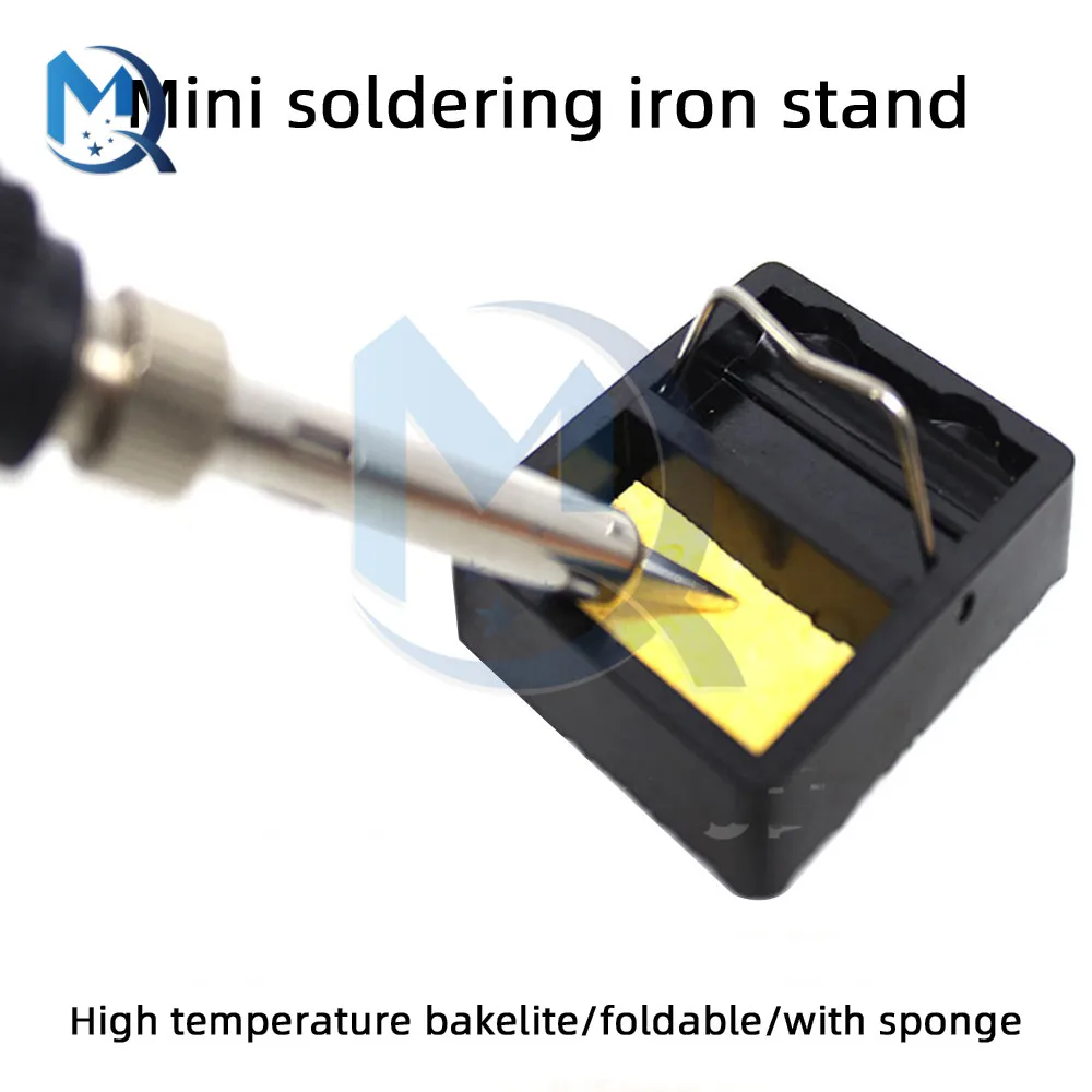 Mini Soldering Iron Stand Square Bakelite Soldering Iron Holder Electric Soldering Iron Holder High Temperature Resistant