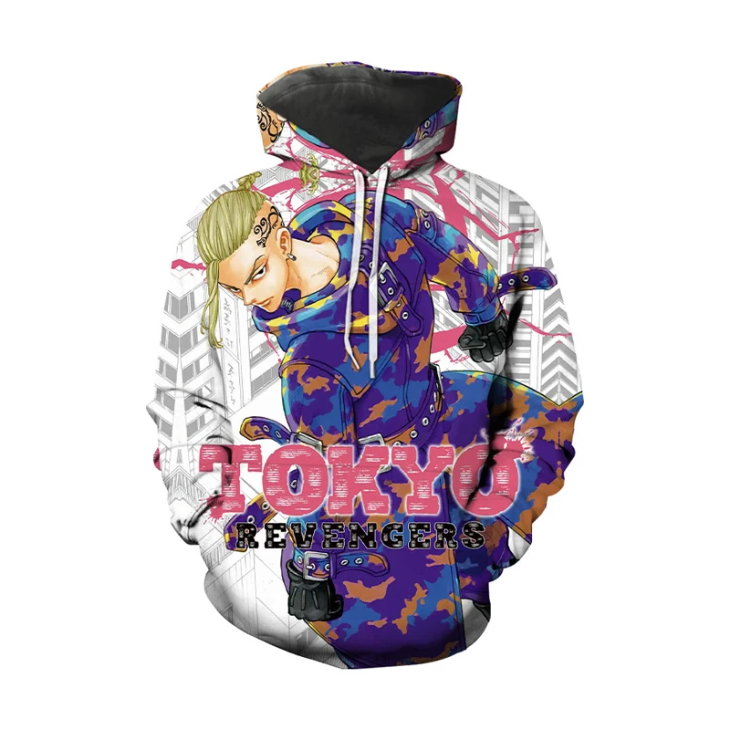 Fashion Men Hoodie 3D Tokyo Revengers Printing Japanese Anime Street Teenagers cool trendComfortable Sweatshirt Pullover Jacket