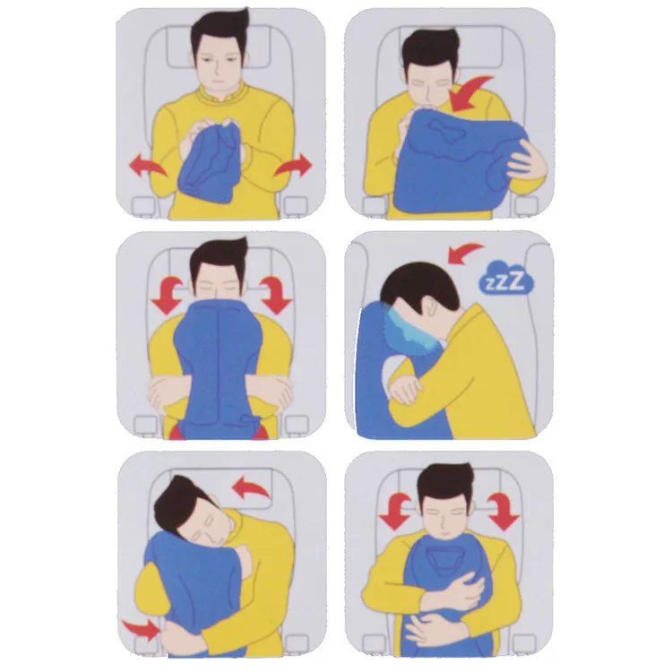 Pinsheng Cuscino da Viaggio Gonfiabile, Cuscino da Viaggio Cervicale