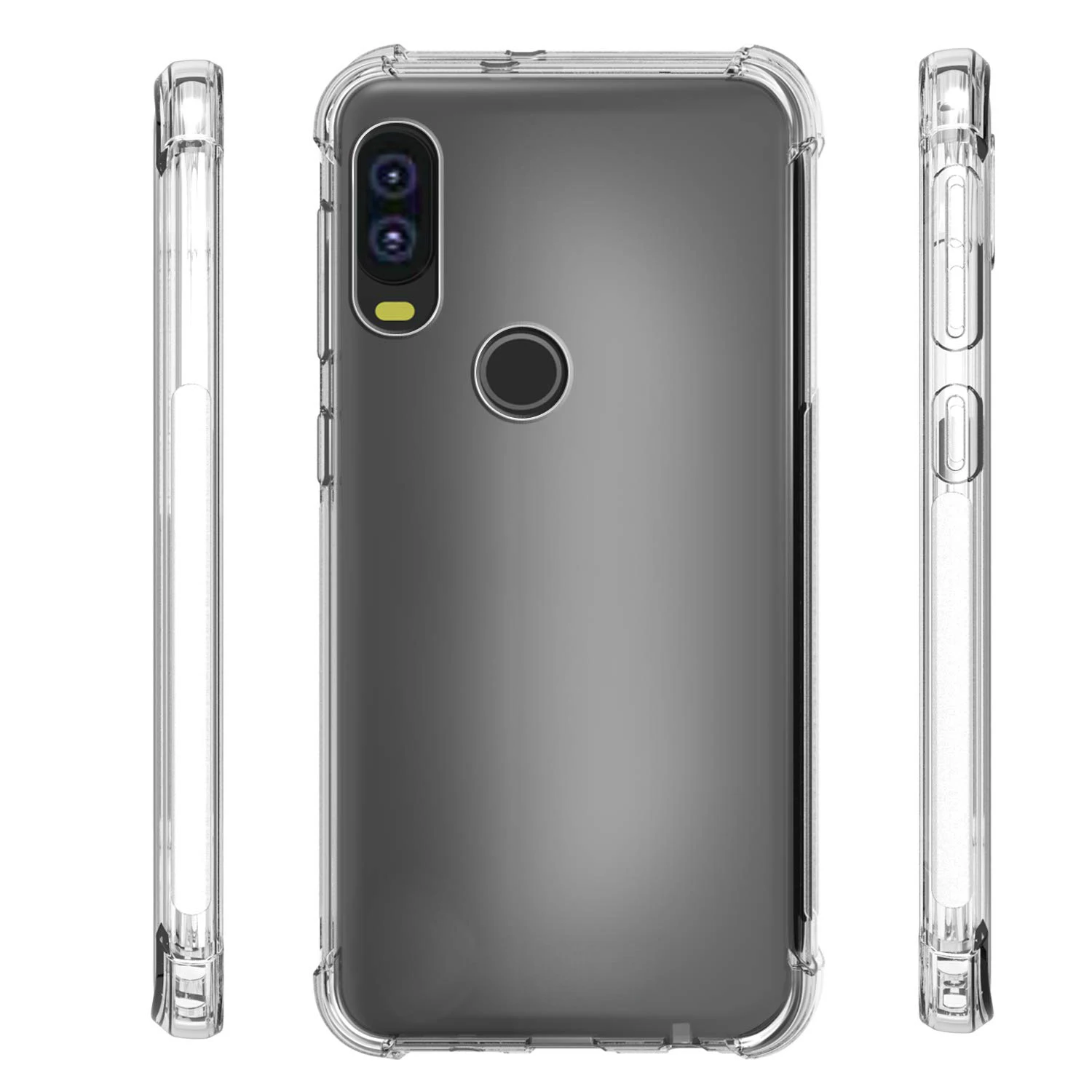 Crystal TPU Case For Motorola MOTO One Vision Soft Anti Drop Transparent Crystal Cover For MOTO One Vision Shockproof Slim Case