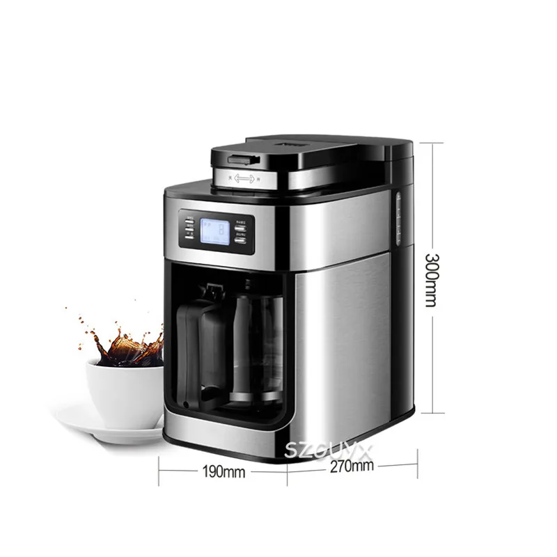 1200ml Electric Coffee Maker Machine Household Fully Automatic Coffee Maker Espresso Coffee Home Kitchen Appliance 220V