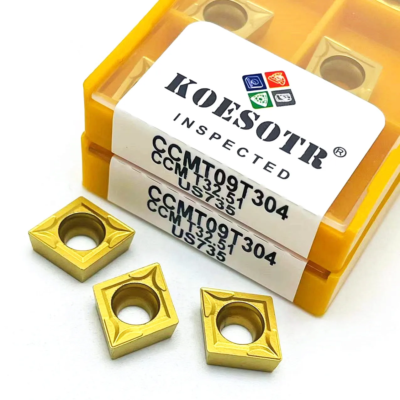 CCMT09T304 tool VP15TF UE6020 US735 alat pemutar Internal alat bubut karbida CCMT09T304 alat putar CCMT