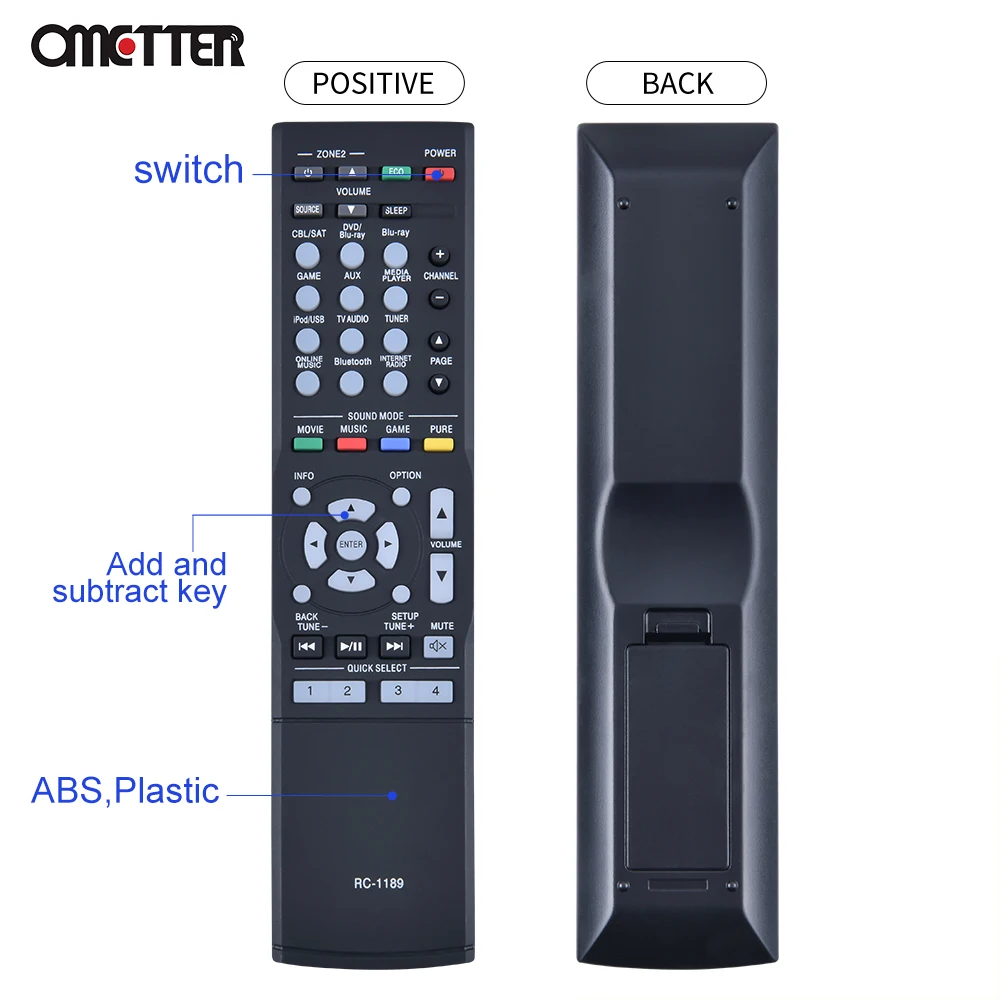 Receptor AV Peças para Controle Remoto Denon, RC-1189, AVR-S700W, AVR-S710W, AVR-S720W, AVR-X1100W, AVR-X1200W