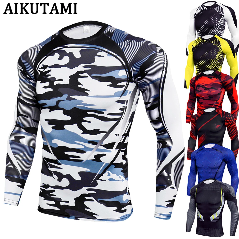 Long Sleeve Mma Shirt Rashguard Muay Thai Jersey Elastic King Boxing Compression Muaythai T Shirt Fitness Camiseta Boxeo Martial