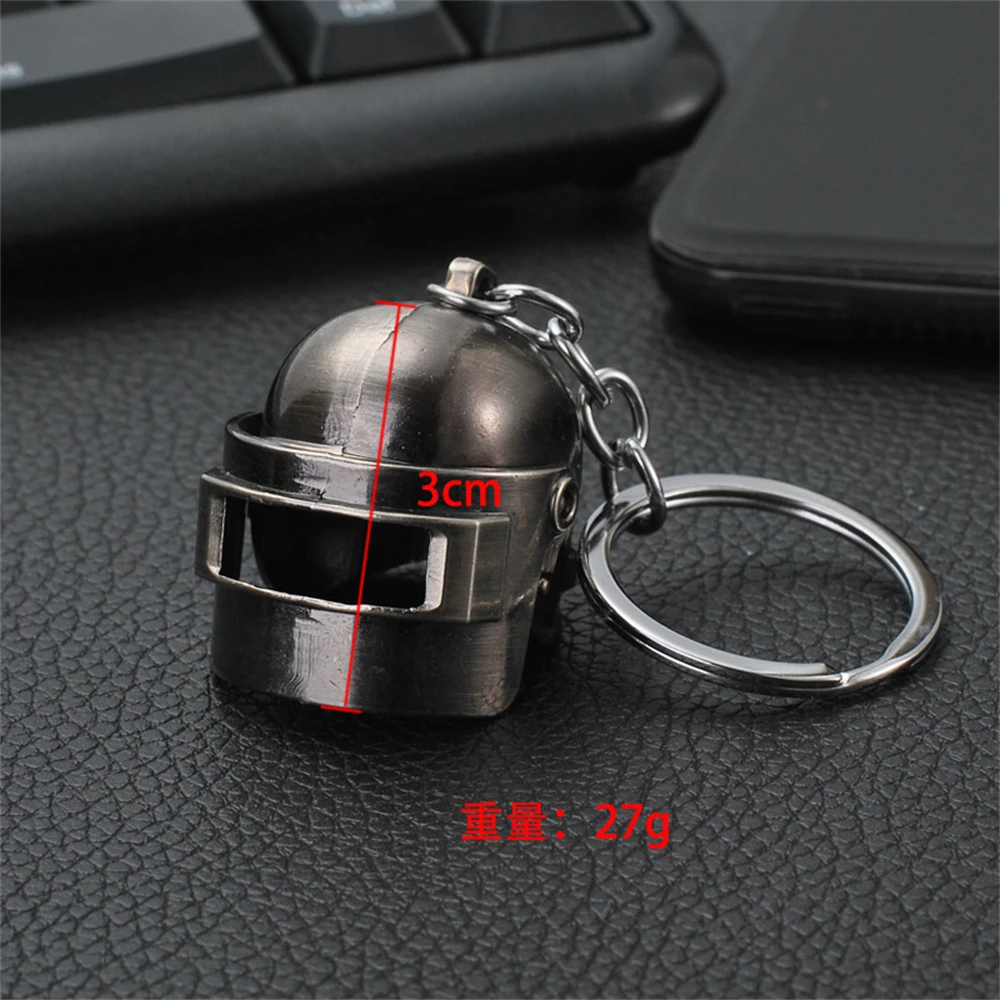 Hot Game PUBG Eat Chicken Keychain Battlegrounds Backpack Battle Frying Pan Helmet 98k Keyring Woman Man Jewelry Wholesale