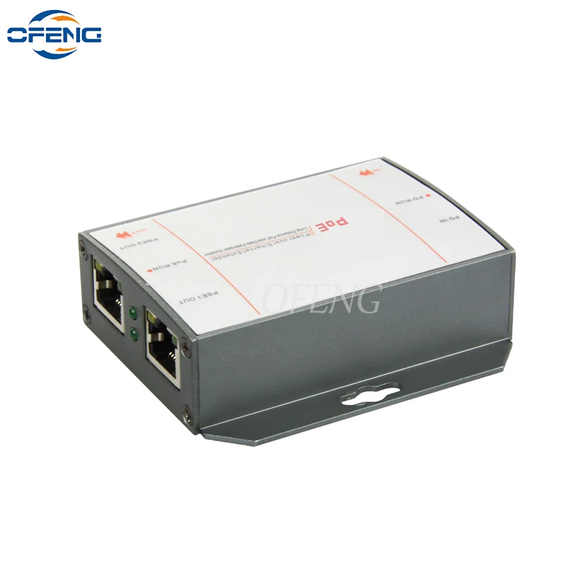 Удлинитель POE со стандартом IEEE 802.3af, 1 вход и 2 выходами, расстояние передатчика 200 м, IP-камера NVR, беспроводная точка доступа, 3 порта, 100 м