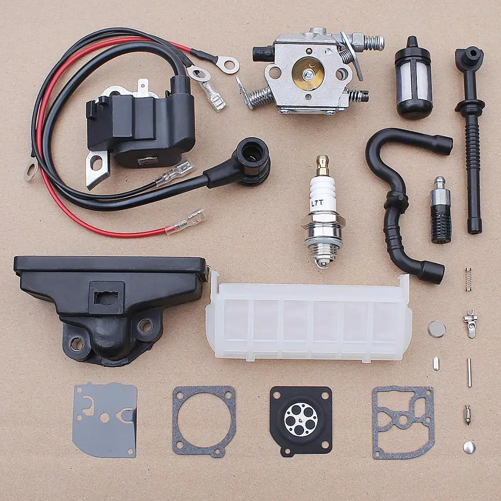 Filtro de Combustível para Bobina de Ignição do Carburador para Motosserra Stihl 021 023 025 Ms250 Ms210 Ms230 1123 120 1651 Kit de Reparo de Carb