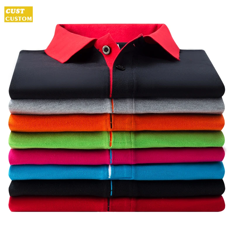 Polo Shirt High Quality Shirts For Men  Custom Logo 65% Cotton 35% Fiber