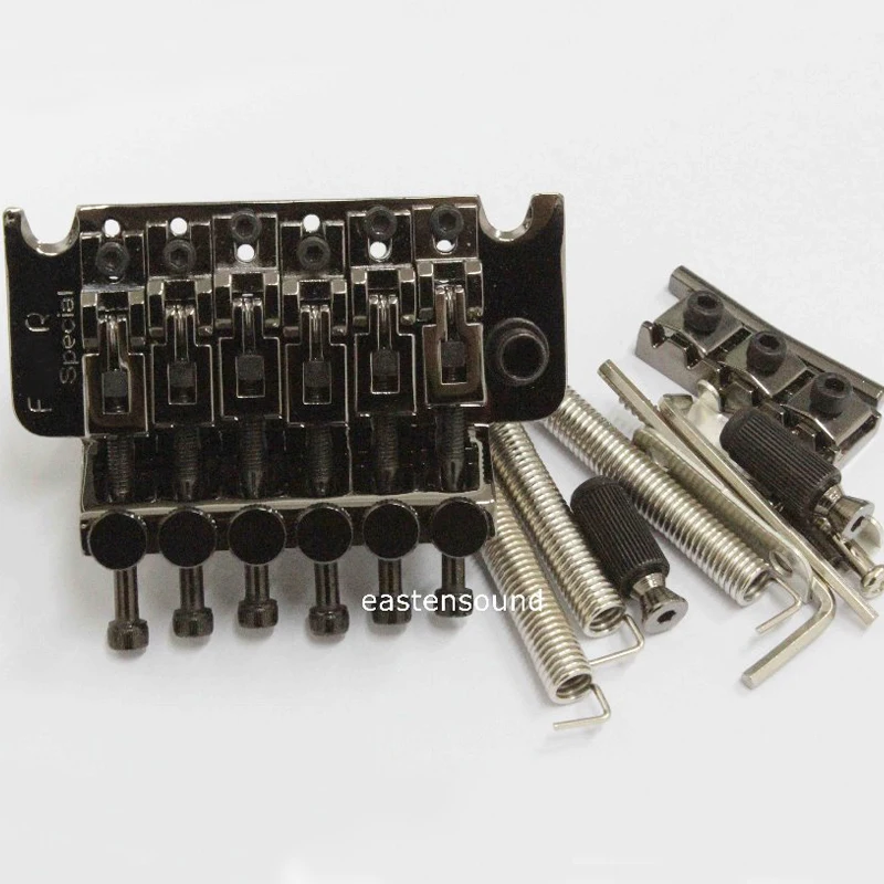 Nickle Black Guitar Tremolo Bridge Double Locking Assembly with Fr SP from korea