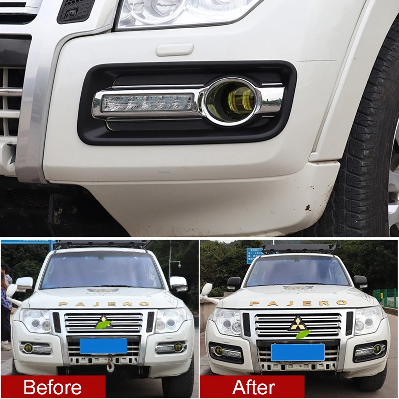 For V97 V93 Mitsubishi Pajero Taillight Frame Taillight Cover Shogun Front Fog Lamp Frame Door Handle Exterior Shogun Montero