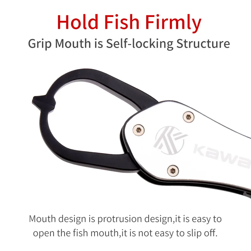 KAWA Pinzas de agarre labios pescado aluminio tipo pistola