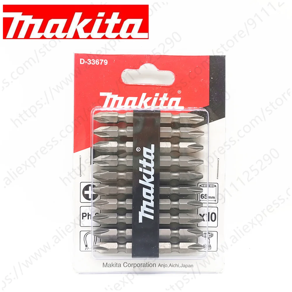 Makita-Juego de brocas magnéticas de doble extremo, vástago Hexagonal PH2 de 1/4 ", NZ bits, D-33679