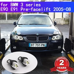 20W LED Car Rings Angel Eyes Bulbs For BMW 3 series E90 E91 Pre-facelift 2005 2006 2007 2008 Headlights Lamps