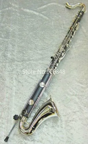 

New JUPITER JBC1000N Silver Plated Keys Bass Clarinet Bb Tune Clarinet High Quality Bakelite Instrument With Case Free Shipping