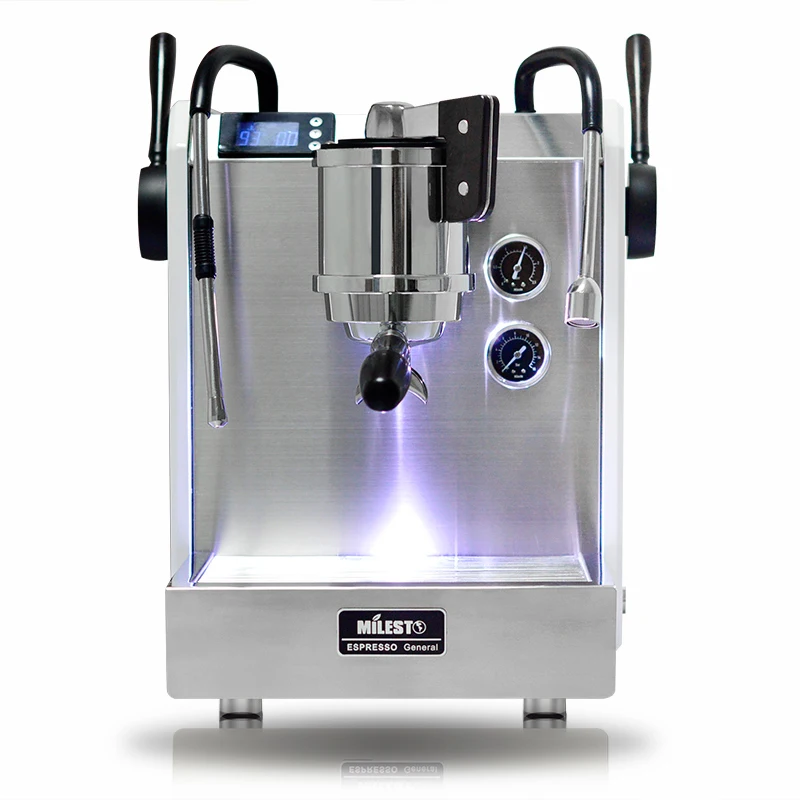 Полуавтоматическая итальянская кофемашина, устройство для приготовления эспрессо из нержавеющей стали, 9 бар