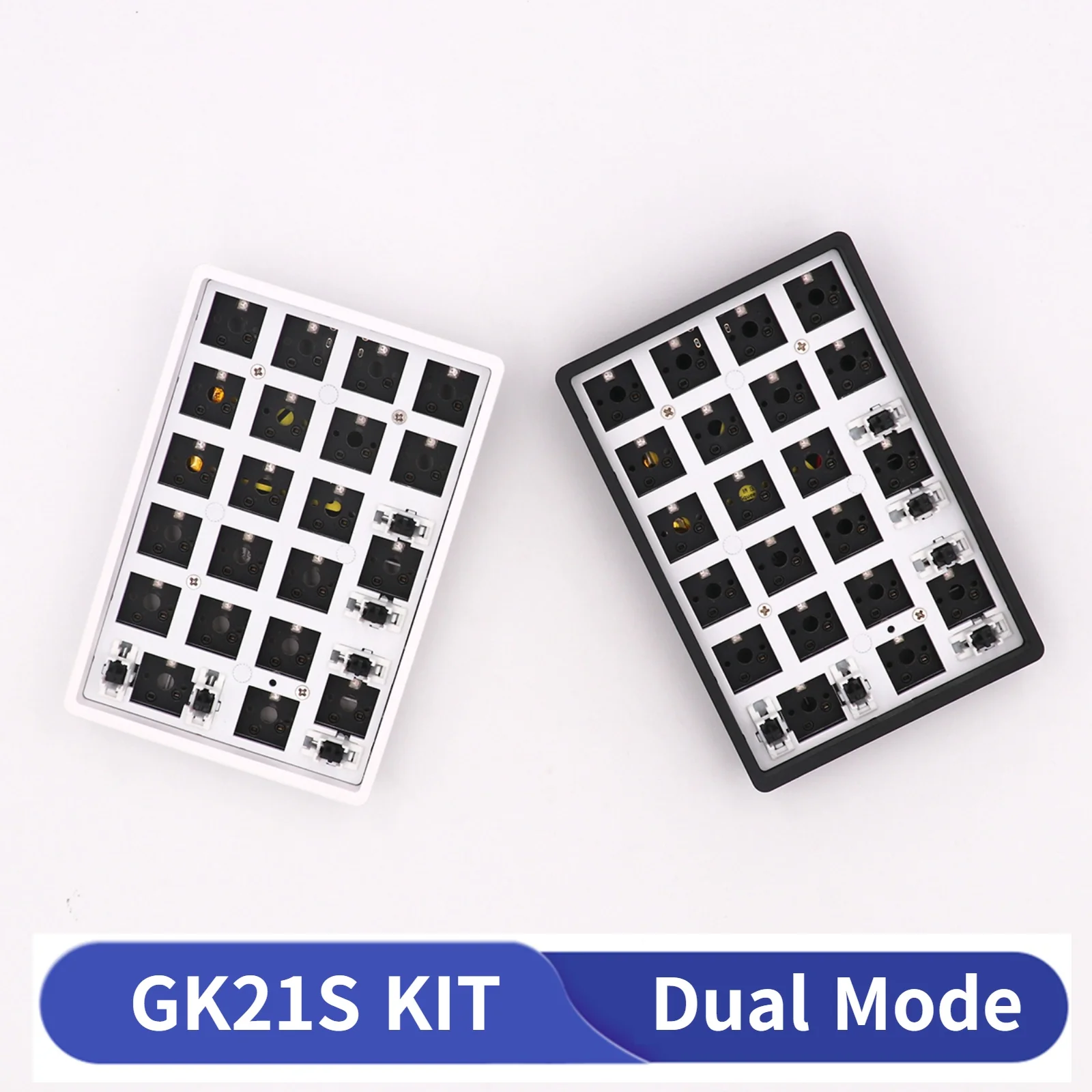 BGKYPRO GK21S RGB 21KEYS Hotswap PCB Plastic Case Mechanical keyboard Numpad   Wired and Bluetooth Double mode DIY KIT