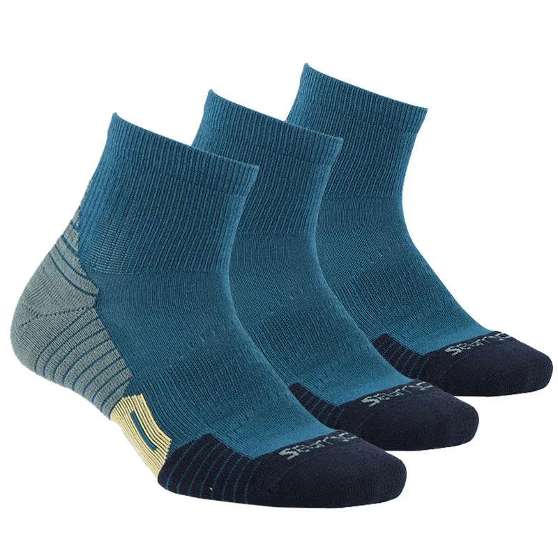 

ZEALWOOD Running Trekking Socks Men's Women's Anti Blister Athletic Cycling Cushion Sock Antibacterial Sport Outdoor 3 Pairs